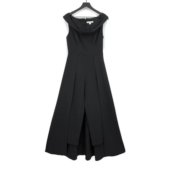 NWT KAY UNGER Anais Jumpsuit w/Train Black 6 - Picture 1 of 12